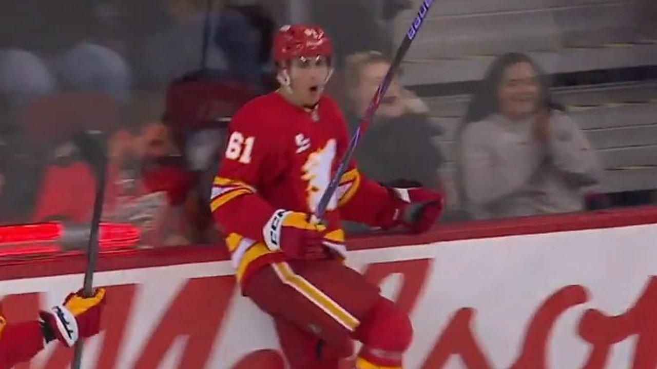Suniev nätade två gånger för Flames mot Kraken
