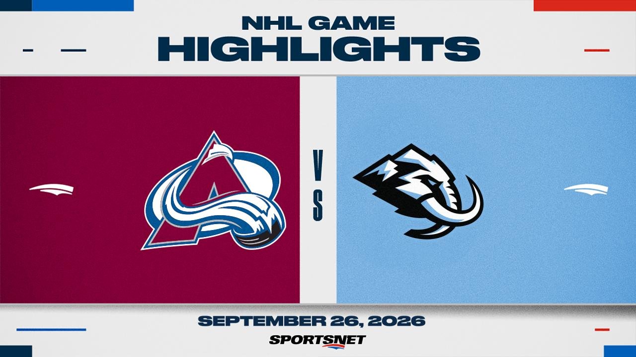 Utah Mammoth slog Colorado Avalanche med 2-0 i försäsongsmatch