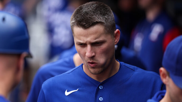 Texas Rangers' Corey Seager looks on after a baseball game against the Minnesota Twins, Sunday, Sept. 27, 2026, in Minneapolis. (Matt Krohn/AP)