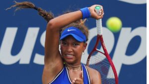 Thea Frodin, of the United States, returns the ball to Elena Rybakina, of Kazakhstan, during the first round of the US Open tennis championships Tuesday, Sept. 1, 2026, in New York. (Kirsty Wigglesworth/AP Photo)