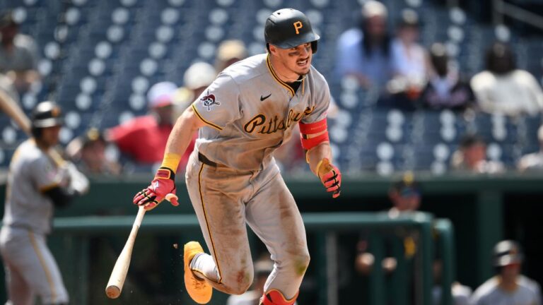 Pittsburgh Pirates' Konnor Griffin in action during a baseball game against the Washington Nationals, Sunday, July 5, 2026, in Washington. (Nick Wass/AP)