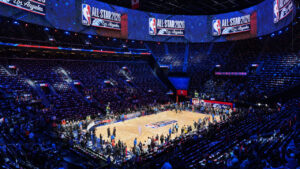 A general view of Intuit Dome before the NBA All-Star basketball game Sunday, Feb. 15, 2026, in Inglewood, Calif. (Jae C. Hong/AP)