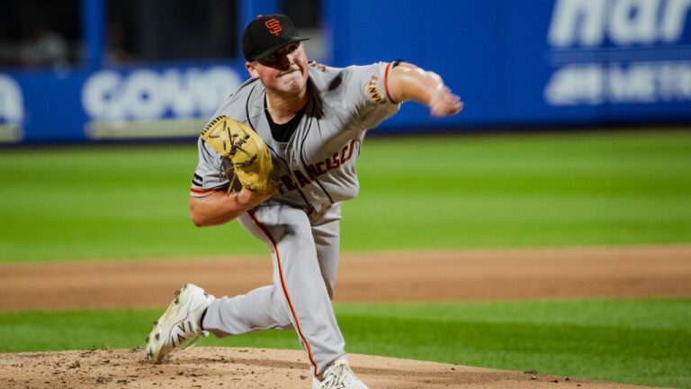 San Francisco Giants pitcher Matt Wilkinson (71) throws during the second inning of a baseball game against the New York Mets, Friday, Sept. 4, 2026, in New York. (Angelina Katsanis/AP)