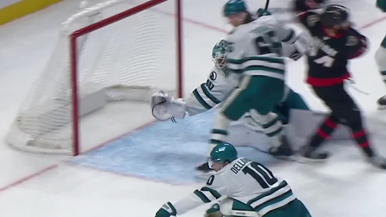 Gotta See It: Sharks’ Askarov reaches across open net to make insane glove save