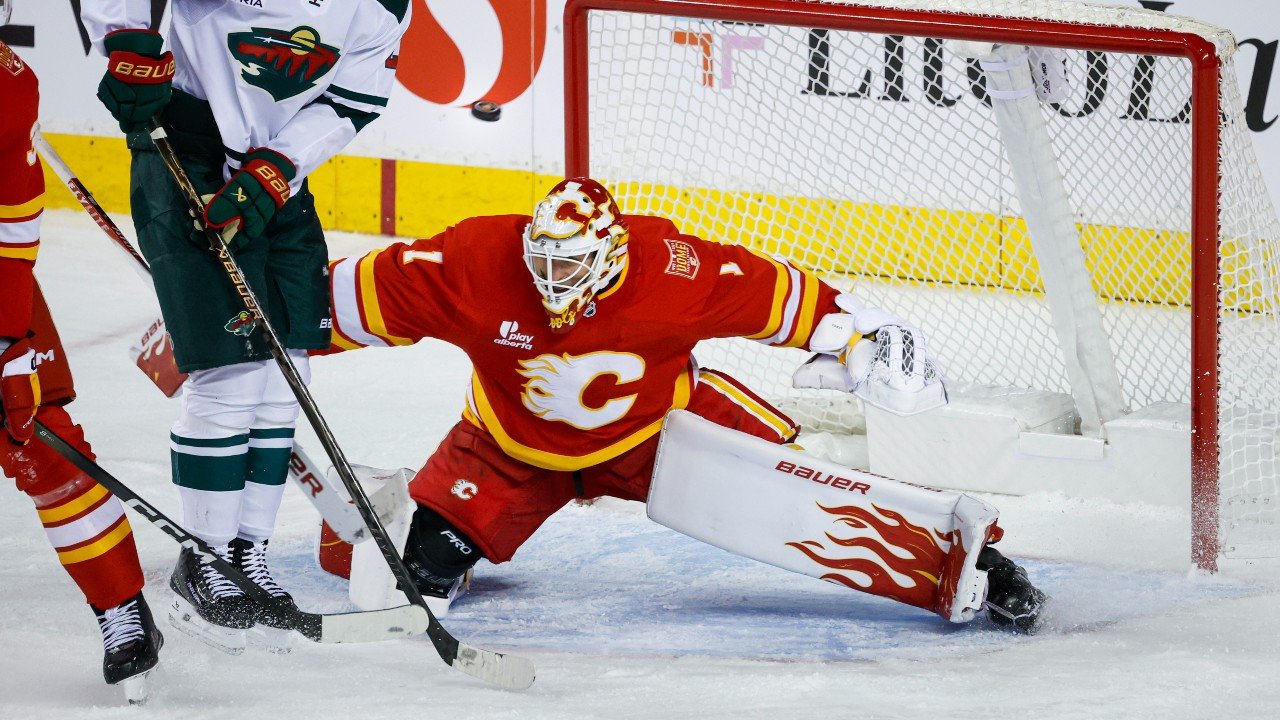 Flames Cooley Makes Flurry Of Clutch Saves To Shut Door On Wild