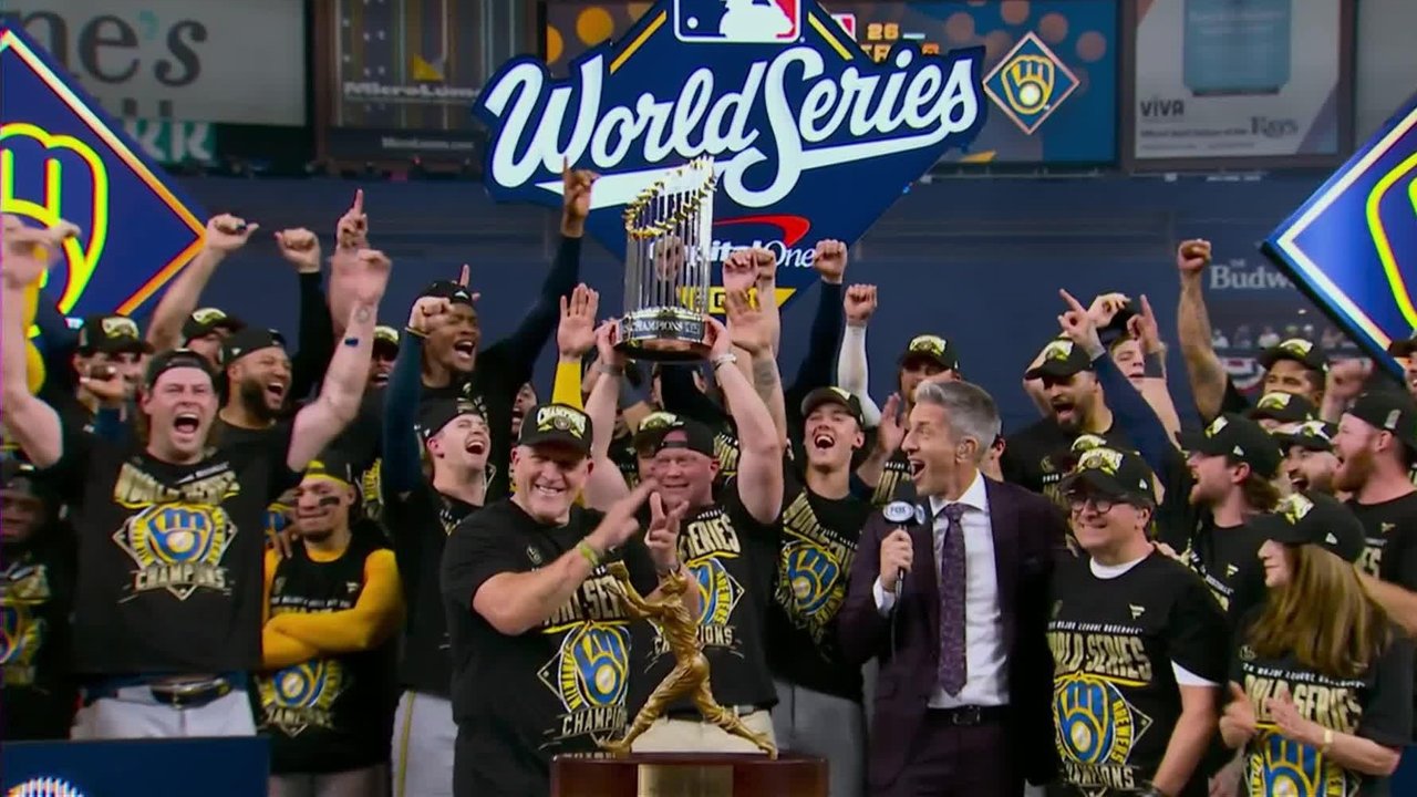 Milwaukee Brewers lift first World Series trophy in franchise history