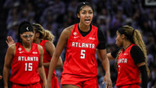 Reese has 30 points, 16 rebounds as Dream roll past Valkyries to even WNBA Finals
