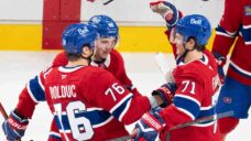 Canadiens hang on for shootout win over Sabres after blowing two-goal lead