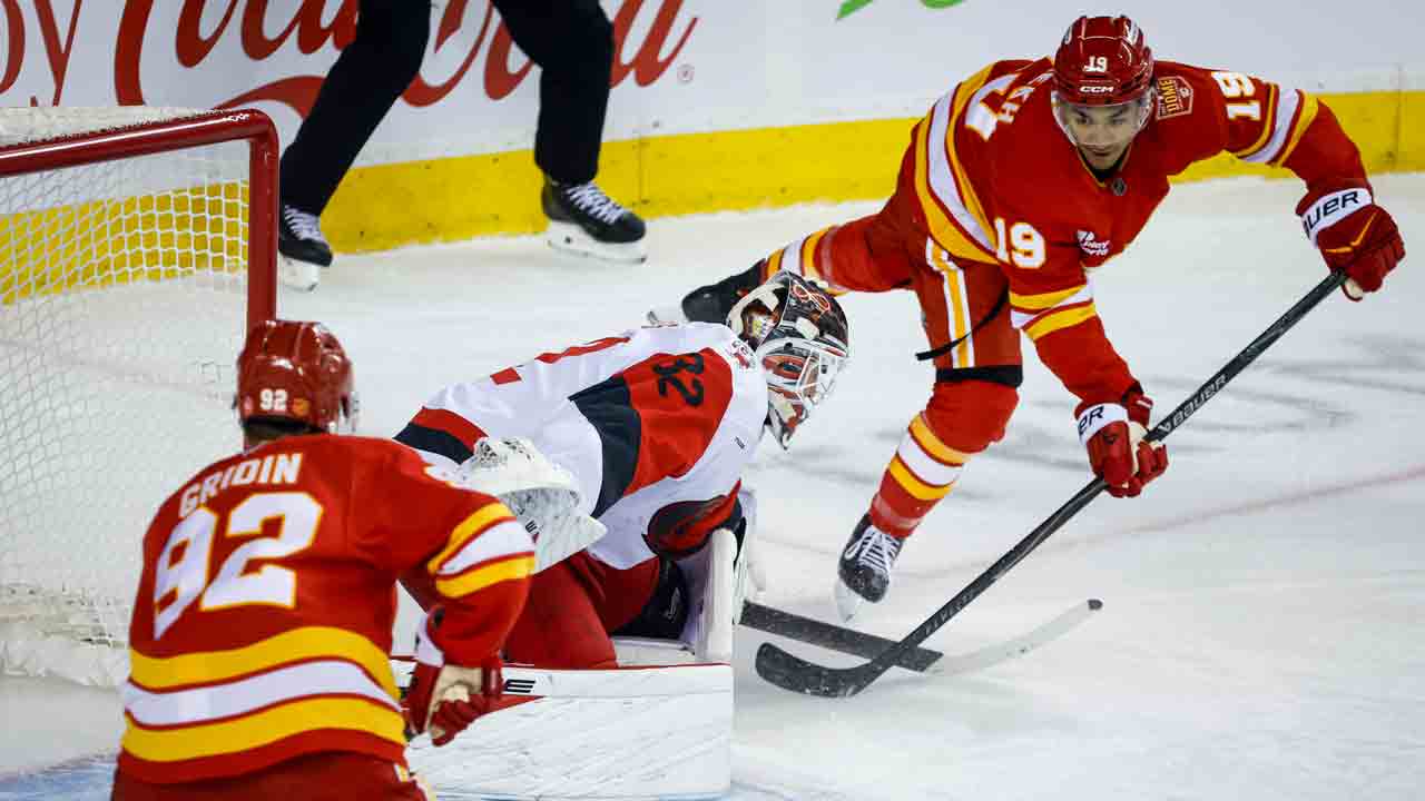Flames’ youngsters offer glimpse of brighter future in upset of Hurricanes