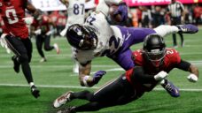 Ravens rally past Falcons in OT as Penix exits late