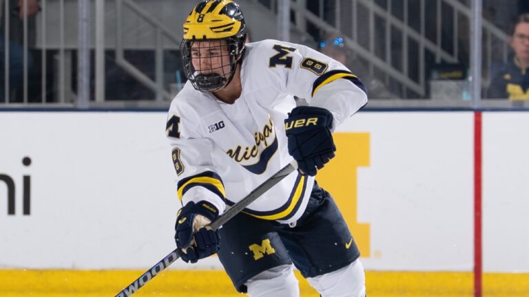 Landon DuPont of the Michigan Wolverines. (Photo courtesy Michigan Photographer)
