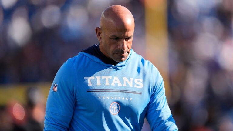 Tennessee Titans head coach Robert Saleh walks off the field at the end of an NFL game against the Cleveland Browns in Nashville, Tenn., Sunday, Oct. 25, 2026. (George Walker IV/AP)