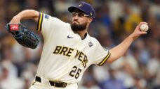 Brewers lefty Aaron Ashby nears post-season scoreless relief record with World Series save