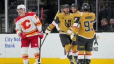 Stone has third-period hat trick in Golden Knights’ win over Flames